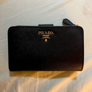 Prada Small Saffiano Leather Wallet